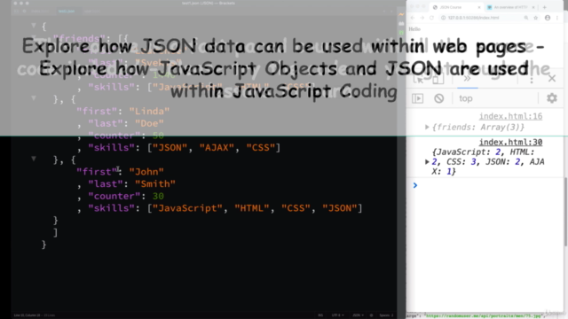 JSON Quick Introduction JSON Data JavaScript using JSON - Screenshot_01