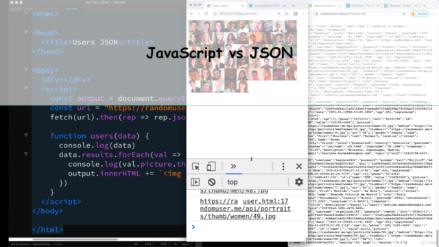 JSON Quick Introduction JSON Data JavaScript using JSON - Screenshot_03