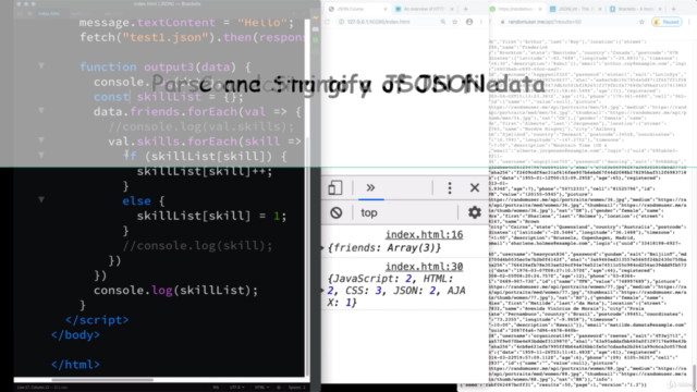 JSON Quick Introduction JSON Data JavaScript using JSON - Screenshot_04