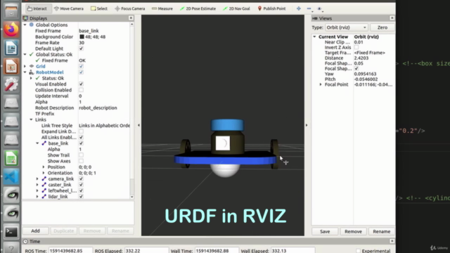 การสร้าง URDF simulation เพื่อการเรียนรู้ ROS – Screenshot 1