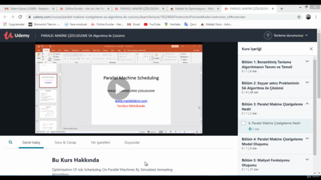 PARALEL MAKİNE ÇİZELGELEME SA Algoritma ile Optimizasyonu – Screenshot 1