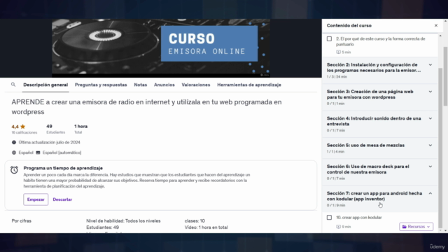 CREA Emisora de radio ONLINE y utilízala en tu web wordpress – Screenshot 4
