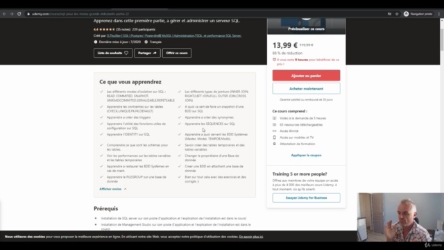 SQL Server : L'administration d'un serveur SQL Partie 3 – Screenshot 1