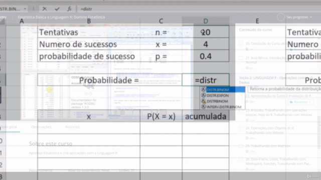 Estatística, Probabilidade e Linguagem R – Screenshot 3