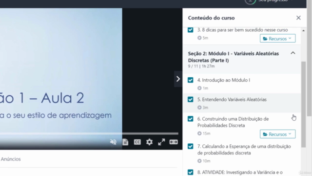 Estatística, Probabilidade e Machine Learning – Screenshot 2