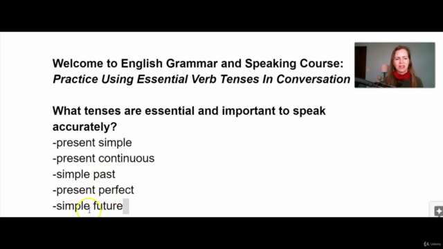 English Grammar and Speaking Course: Essential Verb Tenses! - Screenshot_01