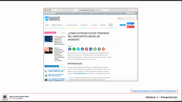 Taller de Privacidad Online – Screenshot 3
