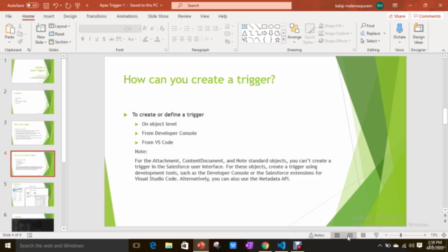 Salesforce Apex Triggers – Screenshot 2