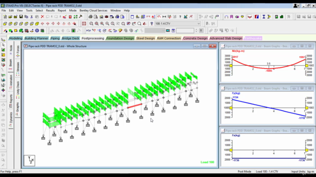Análisis y Diseño de Estructuras con STAAD.Pro - Nivel 1 – Screenshot 4