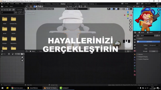 Blender 2.82 Karakter Modelleme ve Animasyon Eğitimi – Screenshot 4