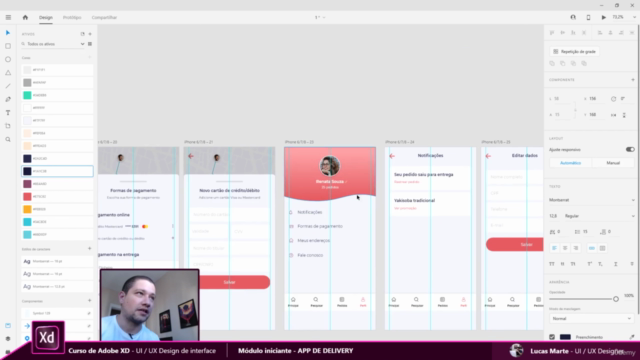 Curso completo de Adobe XD para aplicativos e sites – Screenshot 3