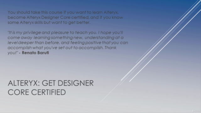 Alteryx: Get Designer Core Certified – Screenshot 4