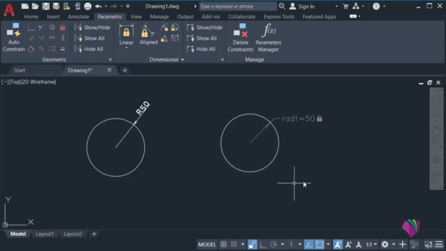 Advanced AutoCAD 2021 : Parametric Drawing - Screenshot_03