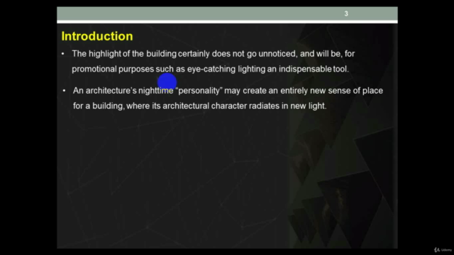 تصميم الاناره الخارجيه |Facade Lighting design by Dialux evo – Screenshot 2