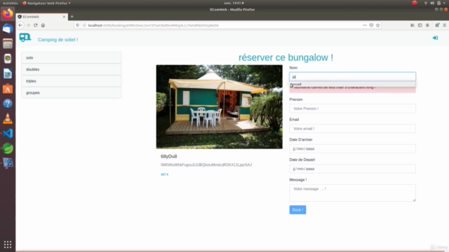 Java Spring - Angular application gestion des réservations – Screenshot 1