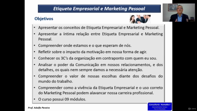 Etiqueta Empresarial e Marketing Pessoal – Screenshot 2