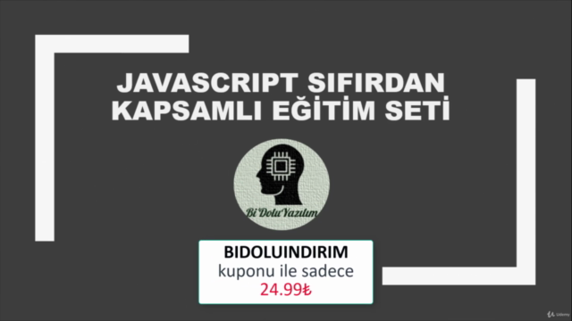 Javascript & JQuery Sıfırdan Kapsamlı EğitimSeti( 20+ Saat ) – Screenshot 1