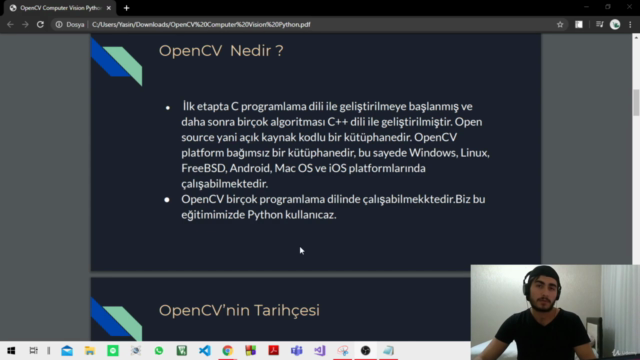 (1/2) Python'la OpenCv Görüntü İşleme Kursu |2021 – Screenshot 1