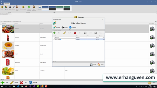 Devexpress İle Restaurant Uygulaması (Bölüm 1) – Screenshot 1
