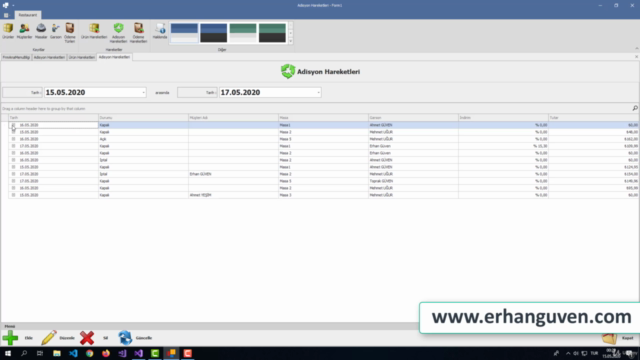 Devexpress İle Restaurant Uygulaması (Bölüm 1) – Screenshot 2
