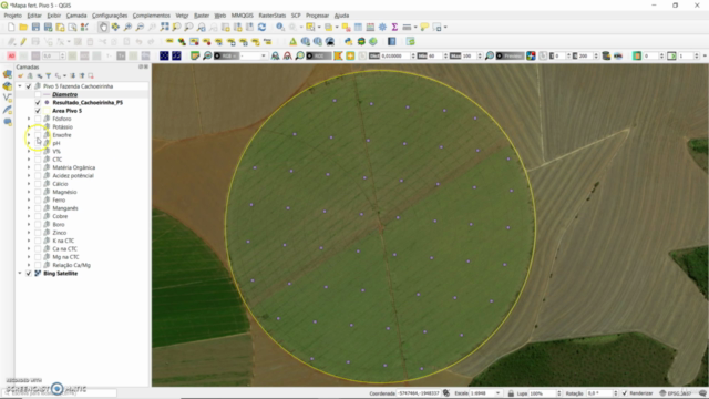 Geoprocessamento e QGIS aplicados na agricultura de precisão – Screenshot 3
