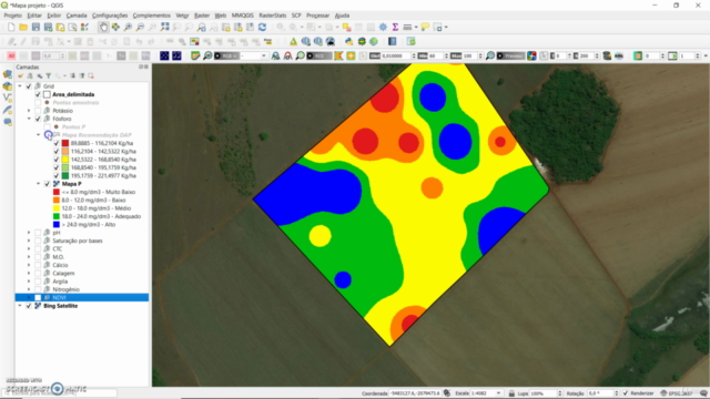 Geoprocessamento e QGIS aplicados na agricultura de precisão – Screenshot 4