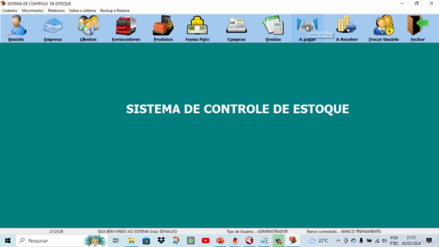 Delphi Criando Sistema de Controle de estoque passo a passo – Screenshot 2