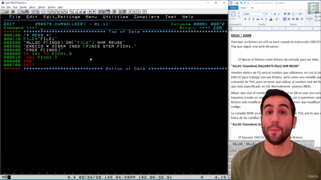 Curso de REXX completo, desde 0, para Windows y z/OS – Screenshot 4