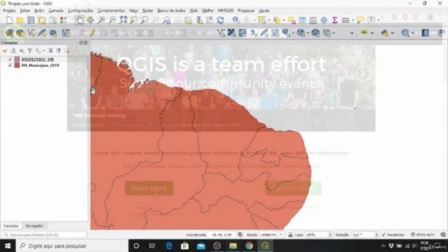 Explorando QGIS – Screenshot 1