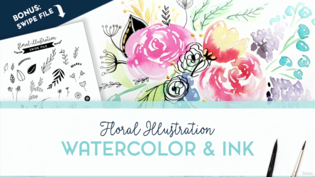 Intro to Watercolor Florals – Screenshot 1
