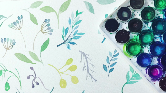 Intro to Watercolor Florals – Screenshot 2