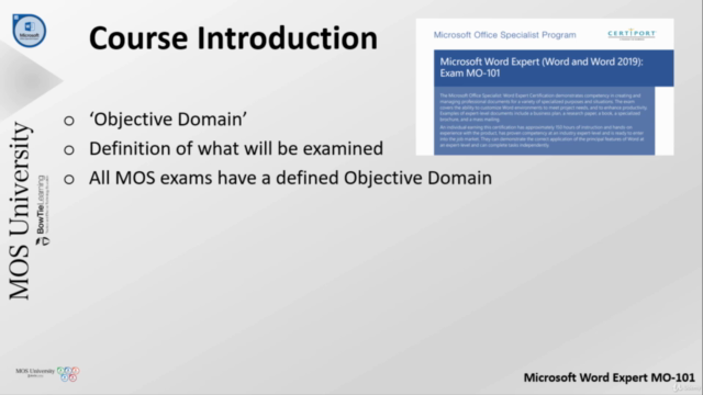 MO-101 Microsoft Word (Office 2019) Expert Certification – Screenshot 1
