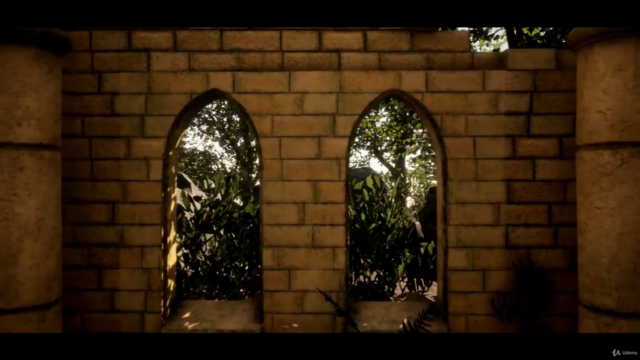 Ancient Ruins 3D Game Environment in Blender – Screenshot 1
