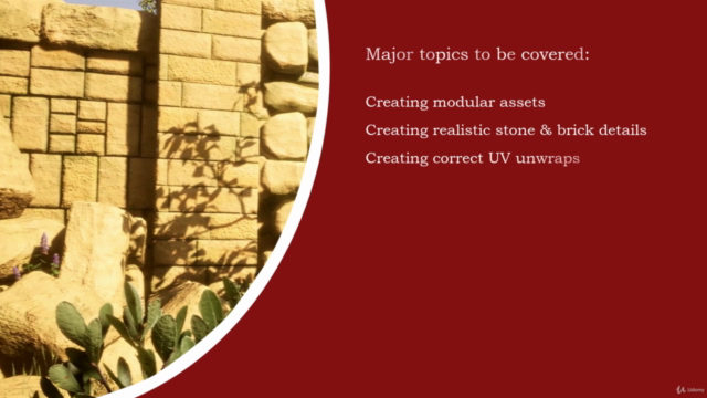 Ancient Ruins 3D Game Environment in Blender – Screenshot 2
