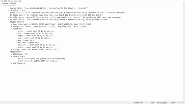 Learn Professional C++ | Introduction to Boost C++ Libraries – Screenshot 4