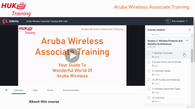 Aruba Wireless Training With Labs For ACA ACMA ACMP – Screenshot 1