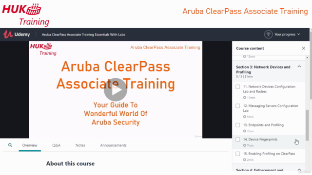 Aruba ClearPass Associate Training With Labs ACNSA ACCA – Screenshot 2