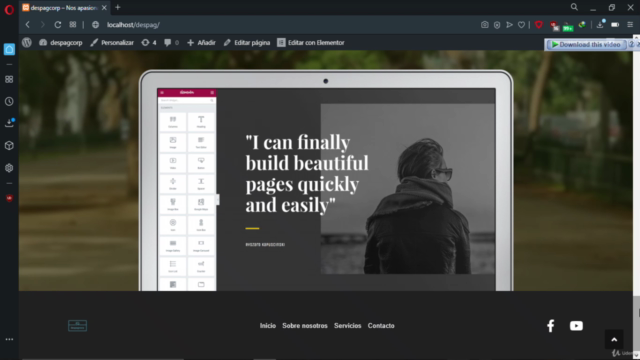 Crea tu pagina web PROFESIONAL con WordPress y Elementor – Screenshot 1