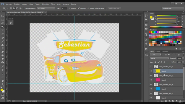 Serigrafia separacion de colores cuatricromia en Photoshop – Screenshot 3
