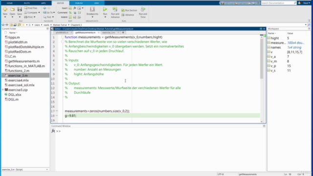 MATLAB Crashkurs – Screenshot 4