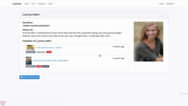 Laravel 7 for Beginners practical course – Screenshot 1