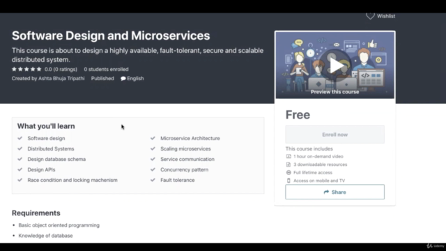 Software Design and Microservices – Screenshot 1