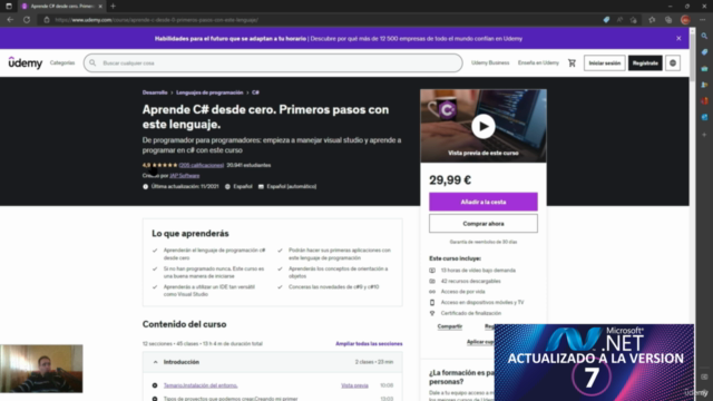Aprende C# desde cero. Incluye las novedades de C#11 – Screenshot 2