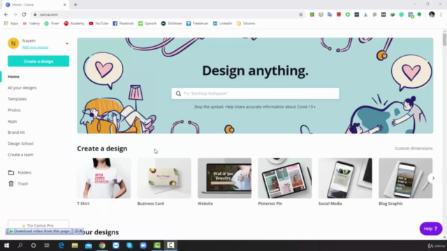 Canva Graphics Design Mastery For Everyone – Screenshot 1
