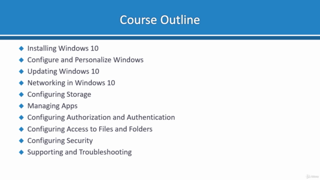 Modern Desktop Certification Exam MD-100: Windows 10 – Screenshot 1