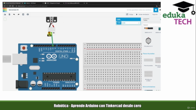 Robótica - Aprende Arduino con Tinkercad desde cero – Screenshot 2