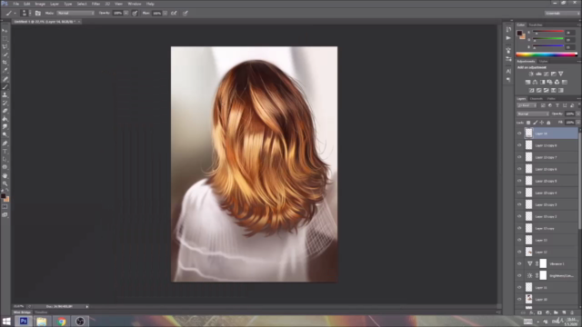 Digital Art: Painting Realistic Hair – Screenshot 2