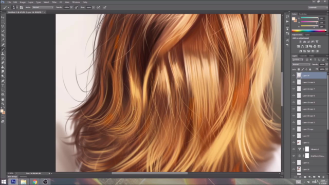 Digital Art: Painting Realistic Hair – Screenshot 4