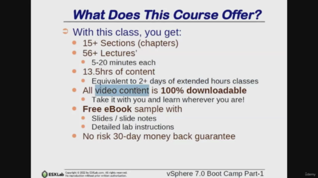 Mega Course - VMware vSphere 7.0 Boot Camp - Part 1 w. Ebook – Screenshot 4