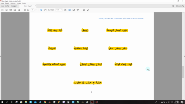 Arapça YDS/YÖKDİL için Kelime Öğrenme/Ezberleme Kursu – Screenshot 3
